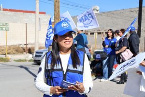 Vero Rodríguez visita Matehuala ante una militancia apagada