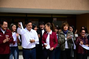 GALLARDO Y SHEINBAUM INAUGURAN UNIVERSIDAD ROSARIO CASTELLANOS A FAVOR DE ESTUDIANTES POTOSINOS