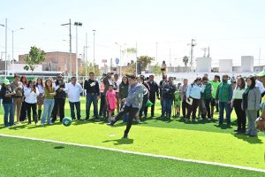 FORTALECE RICARDO GALLARDO INFRAESTRUCTURA DEPORTIVA EN LA ZONA MEDIA