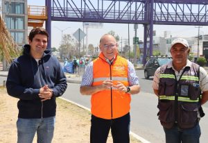 Con Capital al 100, Alcalde Galindo rehabilita la glorieta salida a Guadalajara