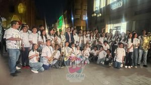 Banda Sinfónica de Charcas puso el ritmo en la Fiesta de Luz de SLP